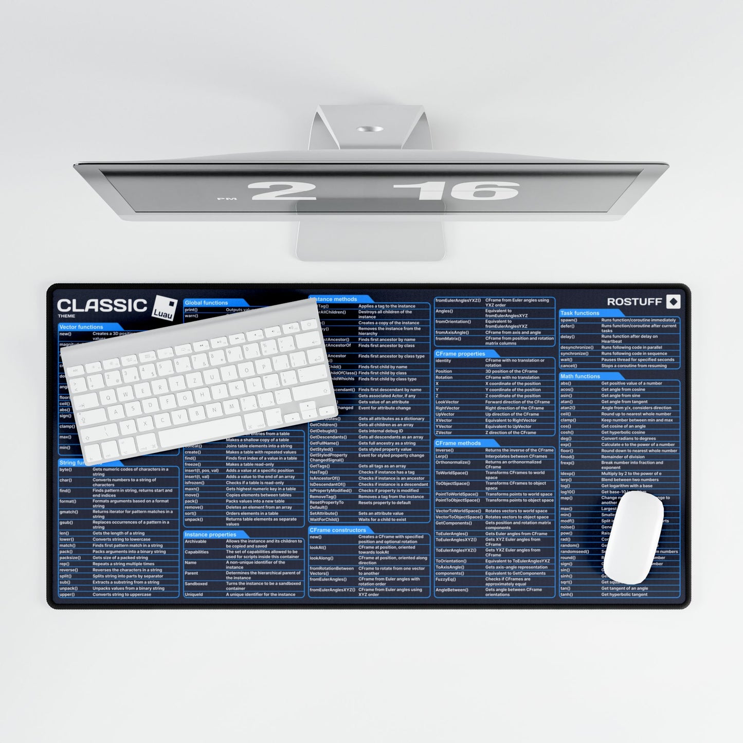 Luau Programming Desk Mat