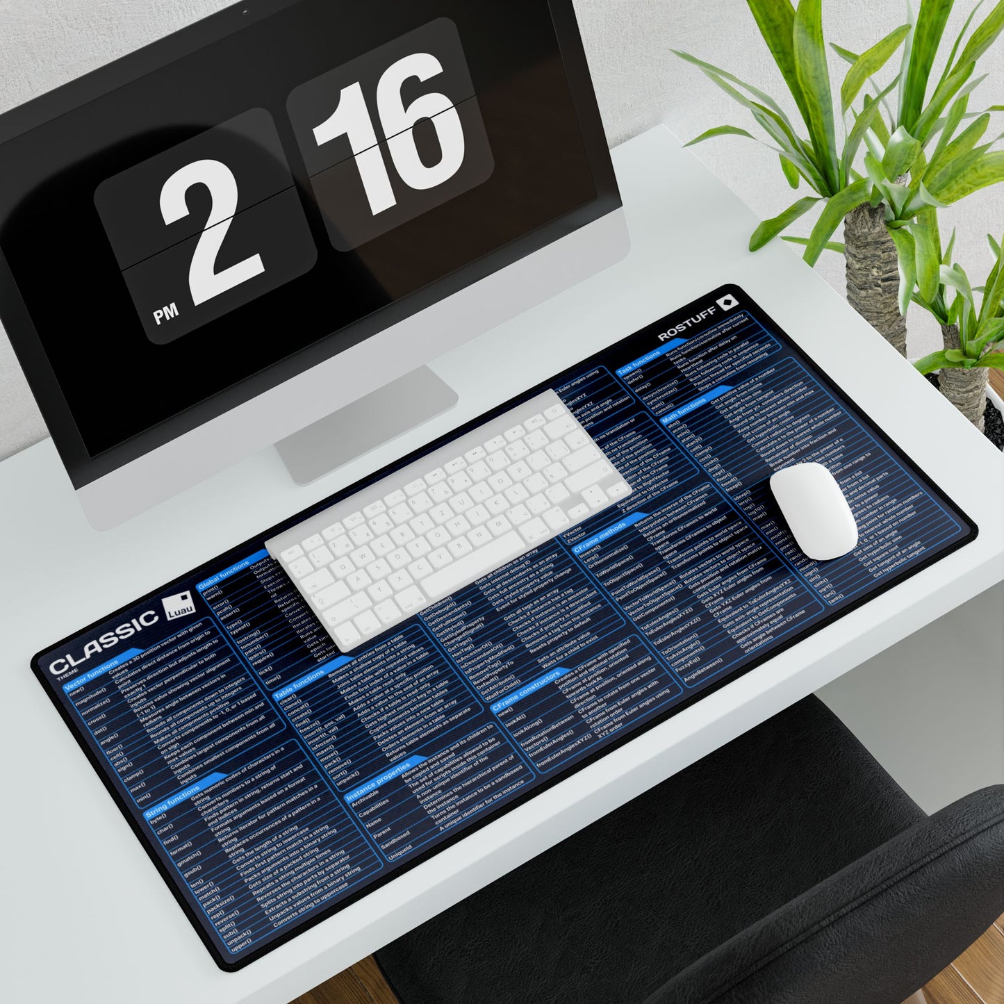 Luau Programming Desk Mat
